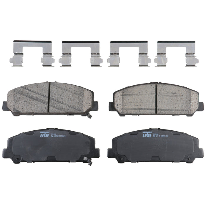 Front Disc Brake Pad Set for Nissan TITAN 2008 - 2015 TRW Pro TRC1286