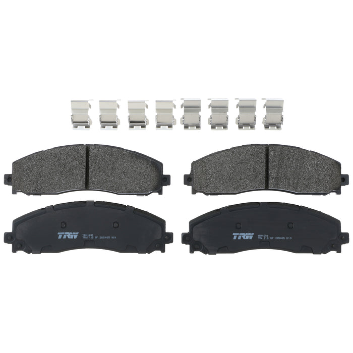 Rear Disc Brake Pad Set for Ford F-250 Super Duty 2013 - 2024 TRW Pro TRM1691