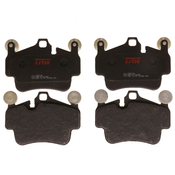 Rear, Front Disc Brake Pad Set for Porsche 911 2006 - 2012 TRW Ultra TXH1135