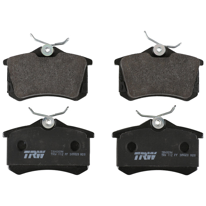 Rear Disc Brake Pad Set for Audi A8 Quattro 2002 - 2003 TRW Pro TRH0894