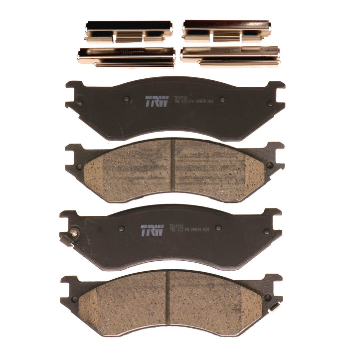 Front Disc Brake Pad Set for Ford F-150 2000 - 2003 TRW Pro TRC0702