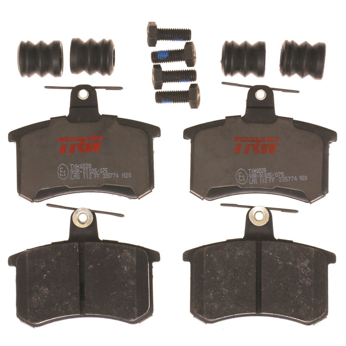 Rear, Front Disc Brake Pad Set for Audi A4 Quattro 1996 - 1998 TRW Ultra TXH0228