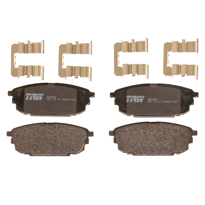Rear Disc Brake Pad Set for Mazda Protege 2001 - 2003 TRW Pro TRH0892