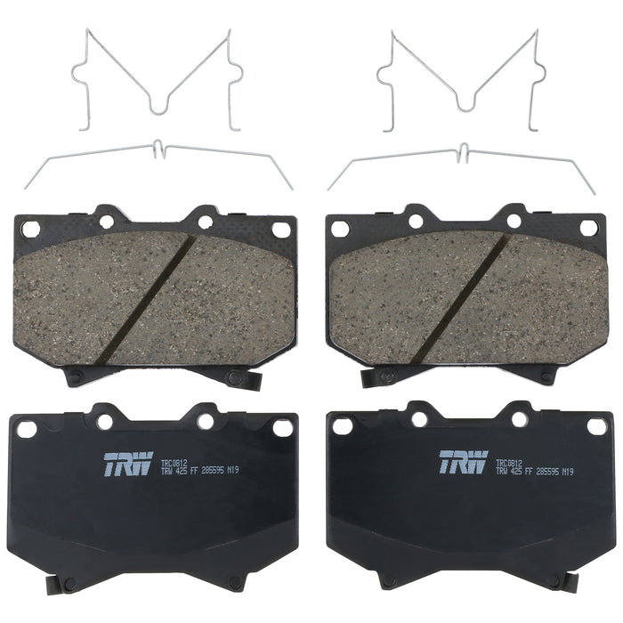 Front Disc Brake Pad Set for Toyota Tundra 2000 - 2003 TRW Pro TRC0812