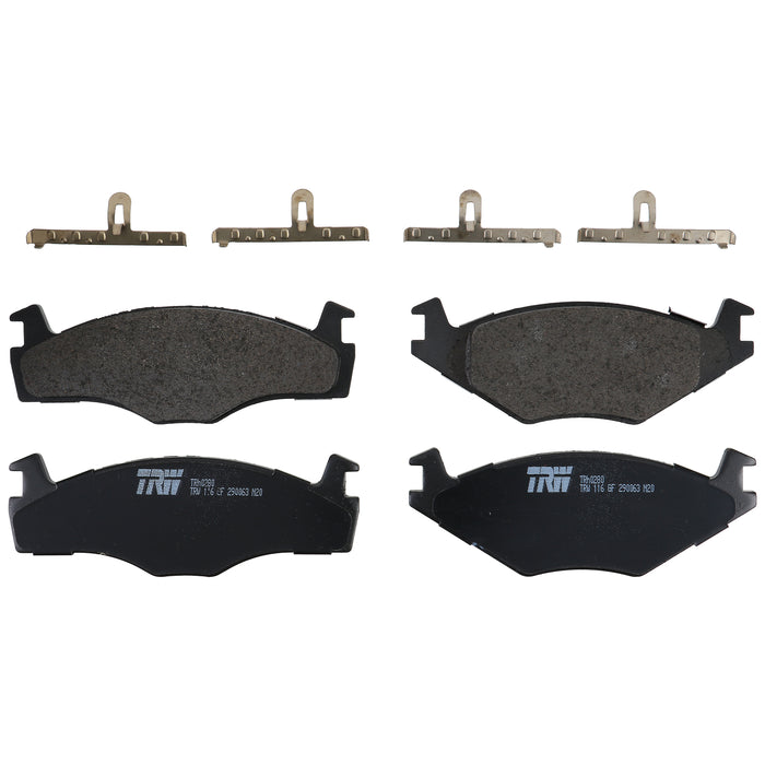 Front Disc Brake Pad Set for Volkswagen Rabbit Convertible 1984 TRW Pro TRH0280