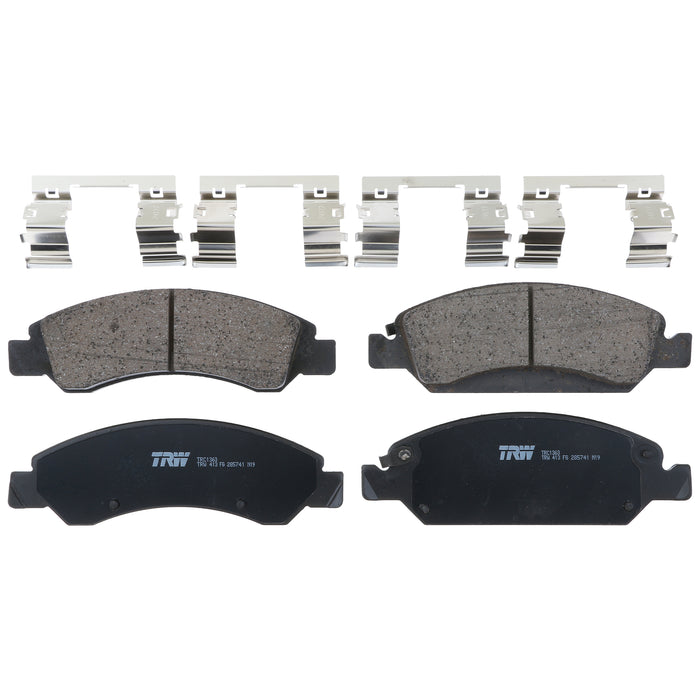 Front Disc Brake Pad Set for Chevrolet Silverado 1500 2005 - 2018 TRW Pro TRC1363