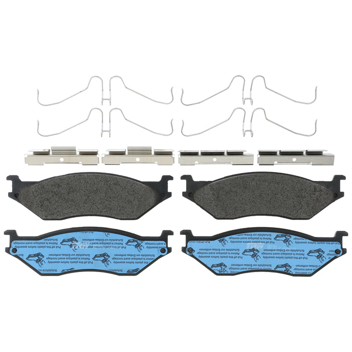 Rear, Front Disc Brake Pad Set for Ford F-450 Super Duty 1999 - 2007 TRW Pro TRM1066