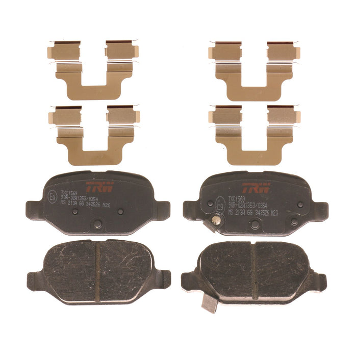 Rear Disc Brake Pad Set for Fiat 500 2012 - 2014 TRW Ultra TXC1569