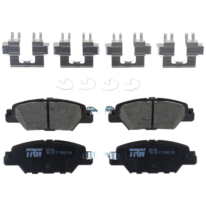 Rear Disc Brake Pad Set for Mazda CX-5 2016 - 2020 TRW Pro TRC1846