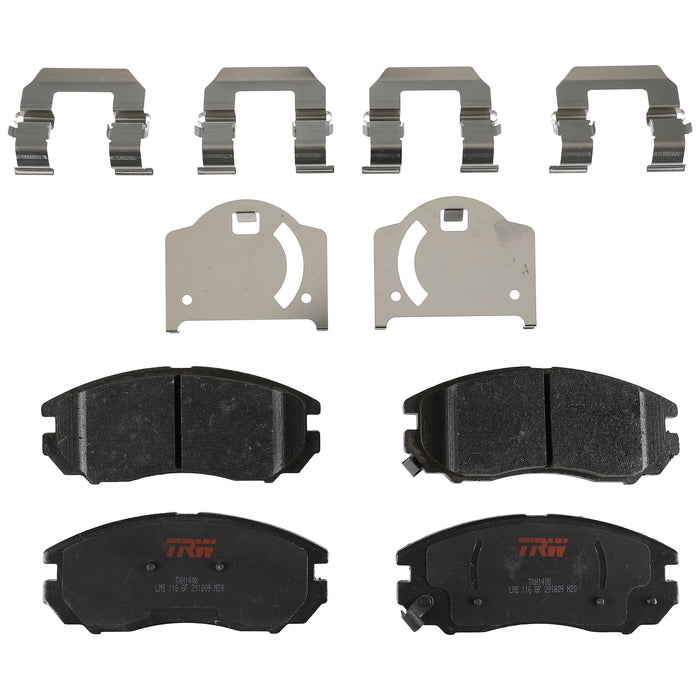 Front Disc Brake Pad Set for Hyundai Tiburon 2007 - 2008 TRW Ultra TXH1408