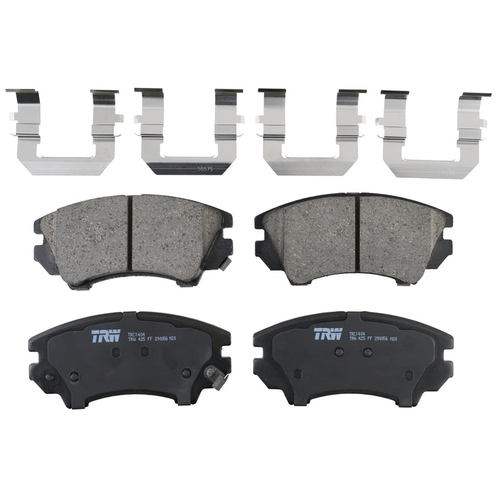 Front Disc Brake Pad Set for Chevrolet Camaro 2010 - 2015 TRW Pro TRC1404