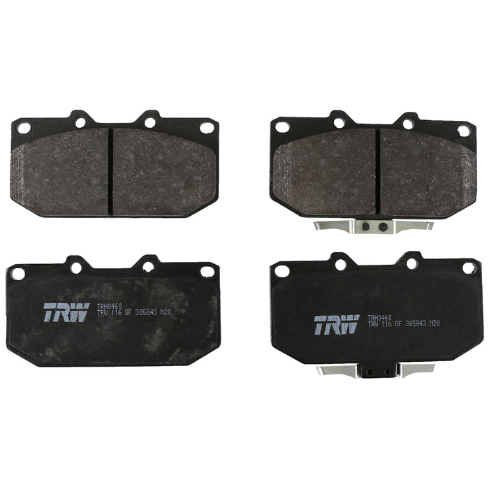 Front Disc Brake Pad Set for Nissan 300ZX 1990 - 1992 TRW Pro TRH0460