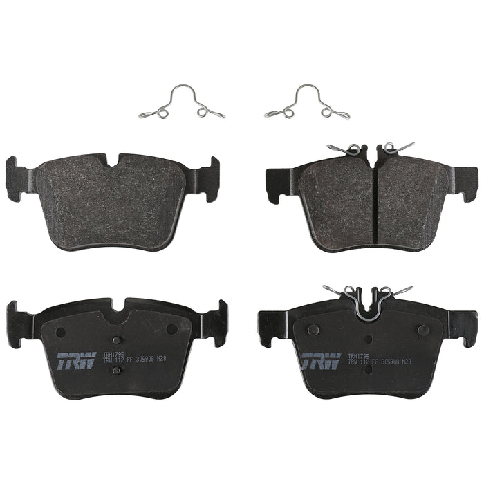 Rear Disc Brake Pad Set for Mercedes-Benz C400 2015 TRW Pro TRH1795