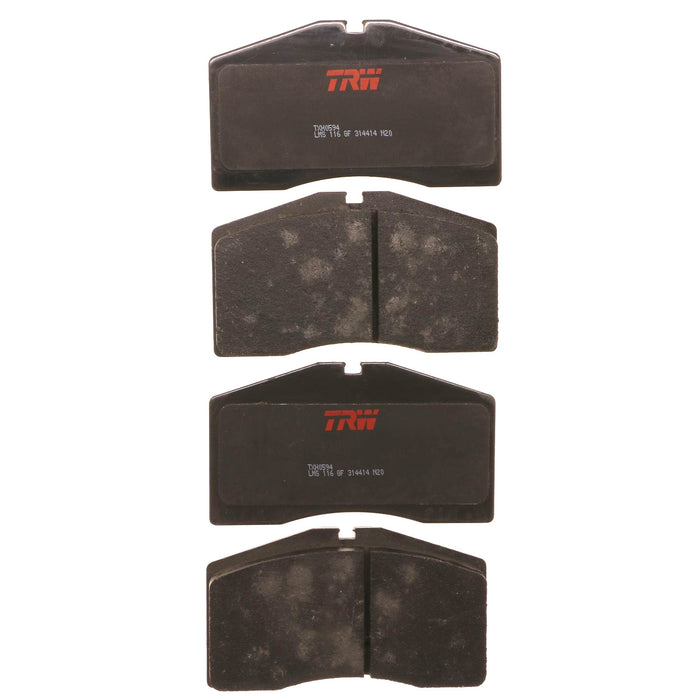 Front Disc Brake Pad Set for Porsche 928 1993 - 1995 TRW Ultra TXH0594
