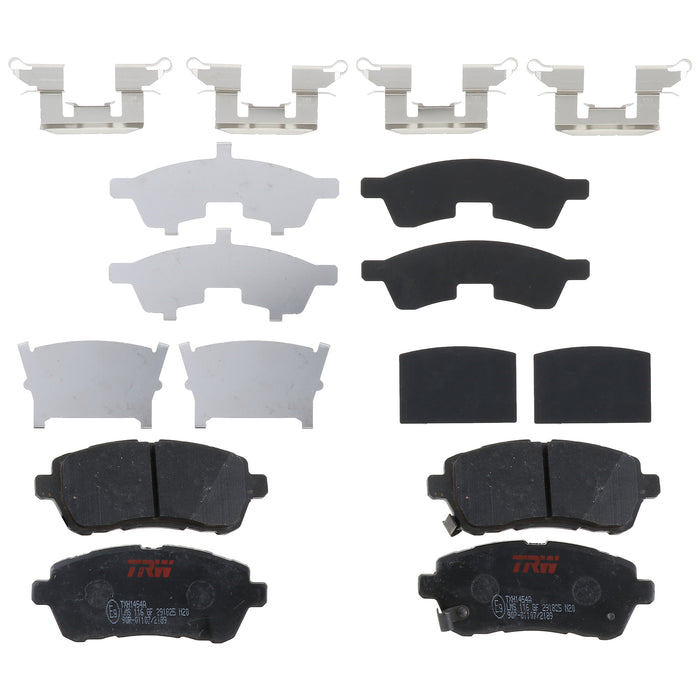 Front Disc Brake Pad Set for Mazda 2 2011 - 2014 TRW Ultra TXH1454A