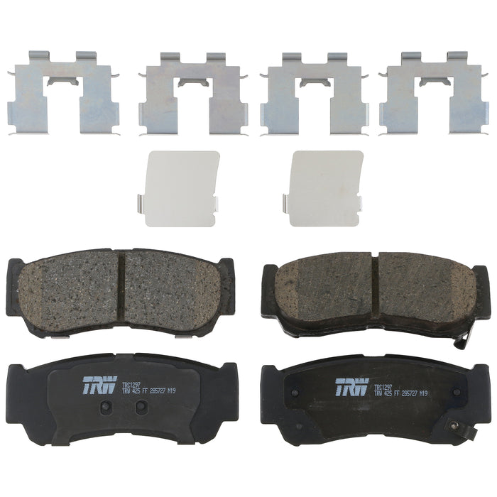 Rear Disc Brake Pad Set for Hyundai Santa Fe 2007 - 2009 TRW Pro TRC1297