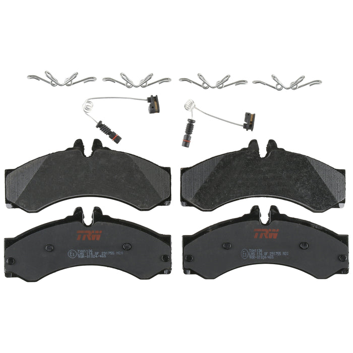 Rear Disc Brake Pad Set for Dodge Sprinter 3500 2005 TRW Ultra TXH1136