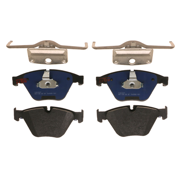 Front Disc Brake Pad Set for BMW ActiveHybrid 5 2012 - 2016 TRW Blue TXD1597
