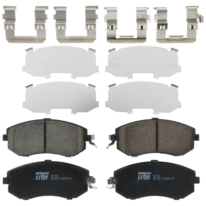Front Disc Brake Pad Set for Subaru Forester 2010 - 2018 TRW Pro TRC1539