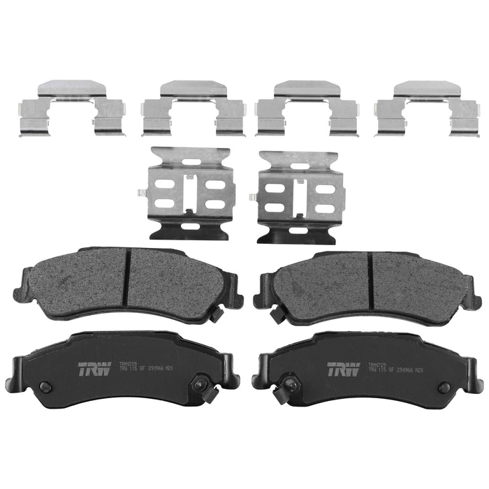 Rear Disc Brake Pad Set for Chevrolet S10 1990 - 1991 TRW Pro TRM0729