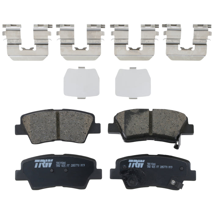 Rear Disc Brake Pad Set for Hyundai Elantra 2010 - 2016 TRW Pro TRC1544