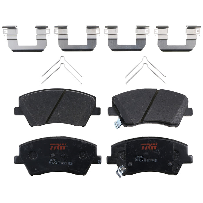 Front Disc Brake Pad Set for Hyundai Elantra 2017 - 2020 TRW Ultra TXC1912