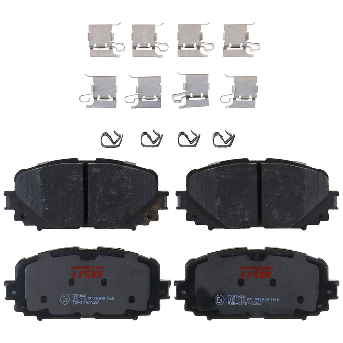 Front Disc Brake Pad Set for Toyota Yaris 2012 - 2018 TRW Ultra TXH1628