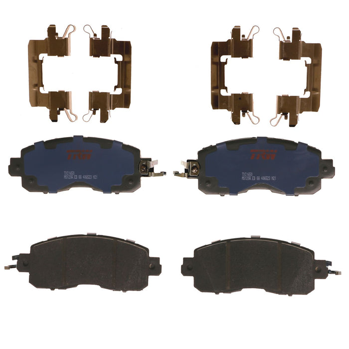 Front Disc Brake Pad Set for Nissan LEAF 2014 - 2017 TRW Blue TXI1650