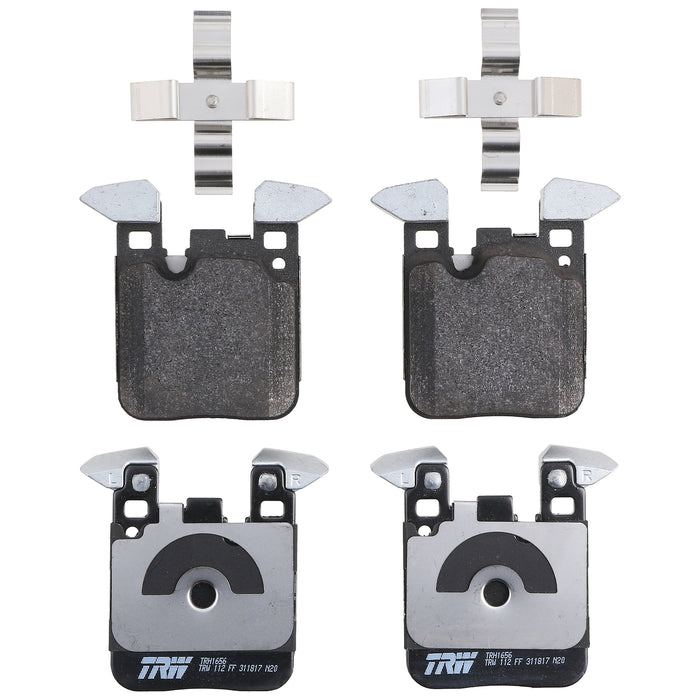 Rear Disc Brake Pad Set for BMW 328i 2012 - 2016 TRW Pro TRH1656