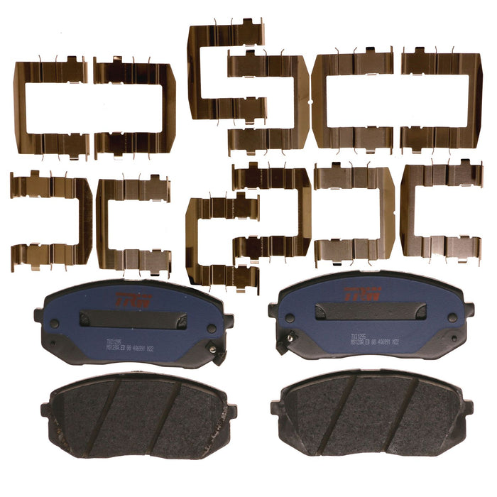 Front Disc Brake Pad Set for Kia Soul EV 2015 - 2017 TRW Blue TXI1295