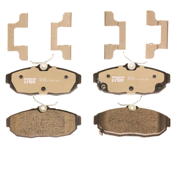 Rear Disc Brake Pad Set for Ford Mustang 2012 - 2014 TRW Pro TRC1562