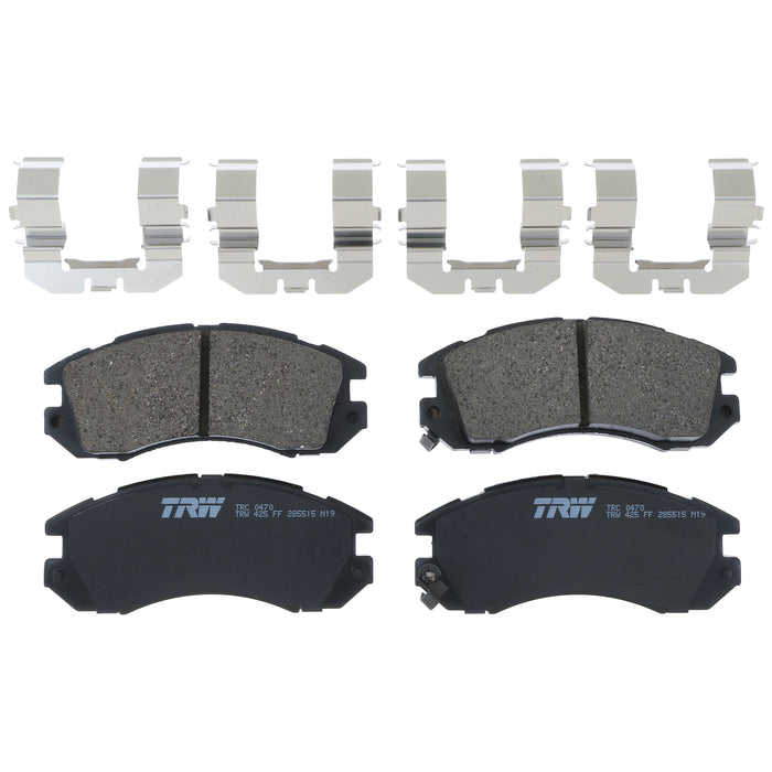 Front Disc Brake Pad Set for Subaru Legacy 1990 - 1996 TRW Pro TRC0470