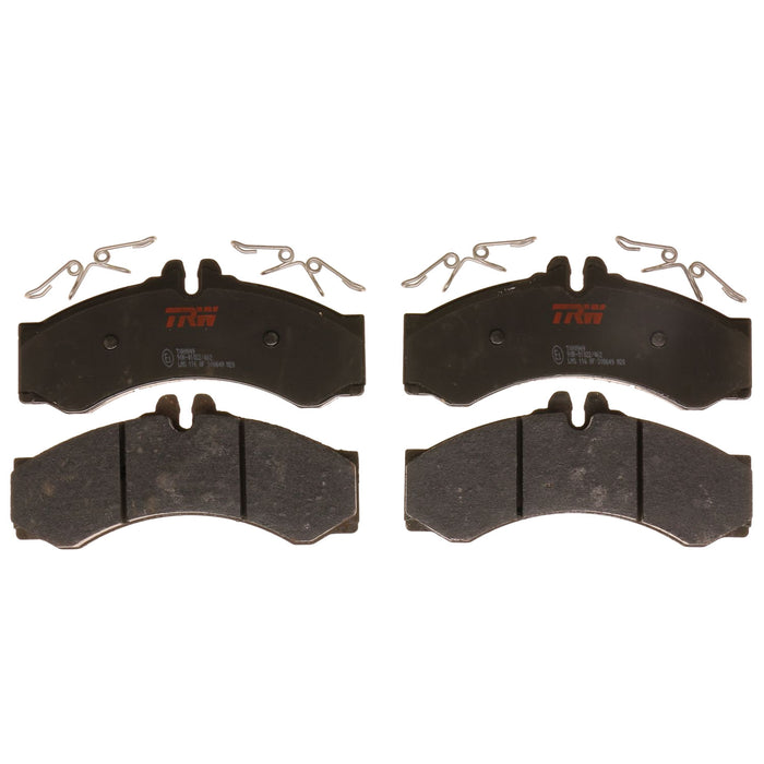 Rear, Front Disc Brake Pad Set for Dodge Sprinter 2500 2003 - 2006 TRW Ultra TXH0949