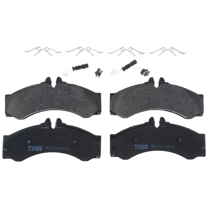 Rear Disc Brake Pad Set for Dodge Sprinter 3500 2005 TRW Pro TRH1136