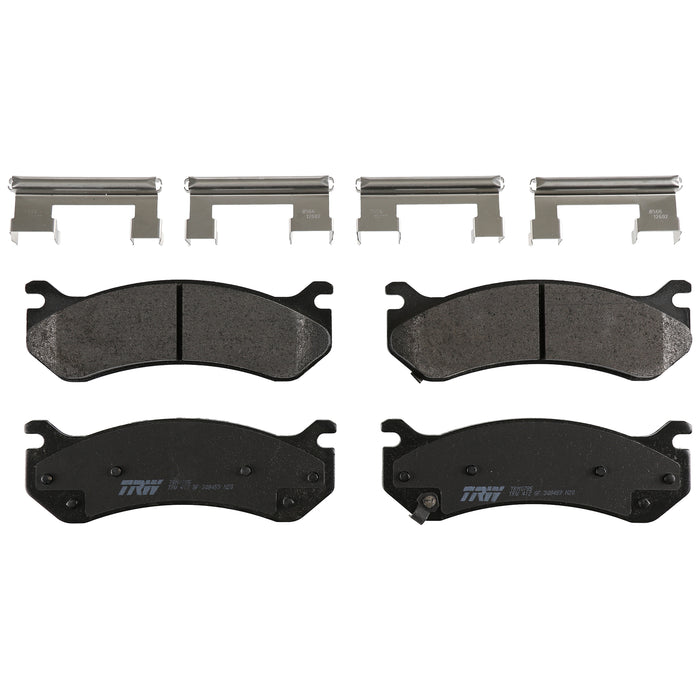 Rear, Front Disc Brake Pad Set for Chevrolet Silverado 1500 1999 - 2006 TRW Pro TRM0785