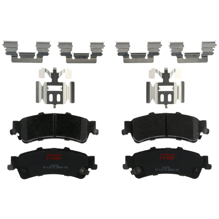 Rear Disc Brake Pad Set for Chevrolet Silverado 1500 1999 - 2006 TRW Ultra TXC0792