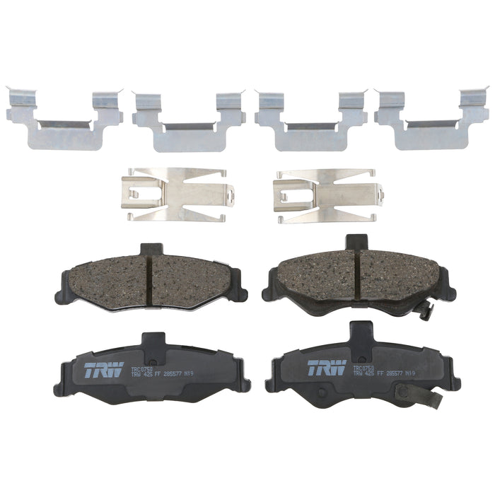 Rear Disc Brake Pad Set for Chevrolet Camaro 1998 - 2002 TRW Pro TRC0750