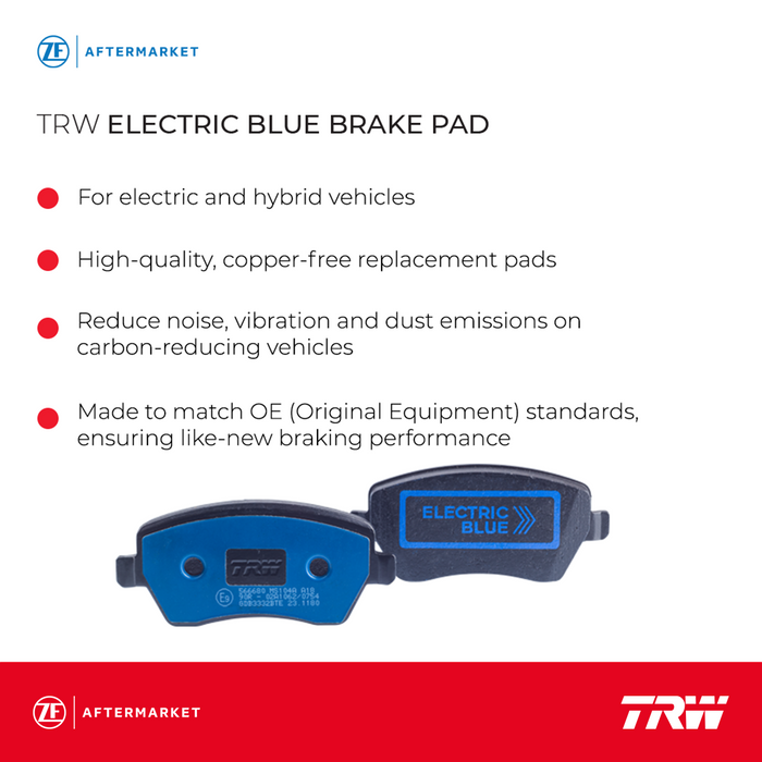 Front Disc Brake Pad Set for Acura ILX 2013 - 2014 TRW  Blue TXI0948
