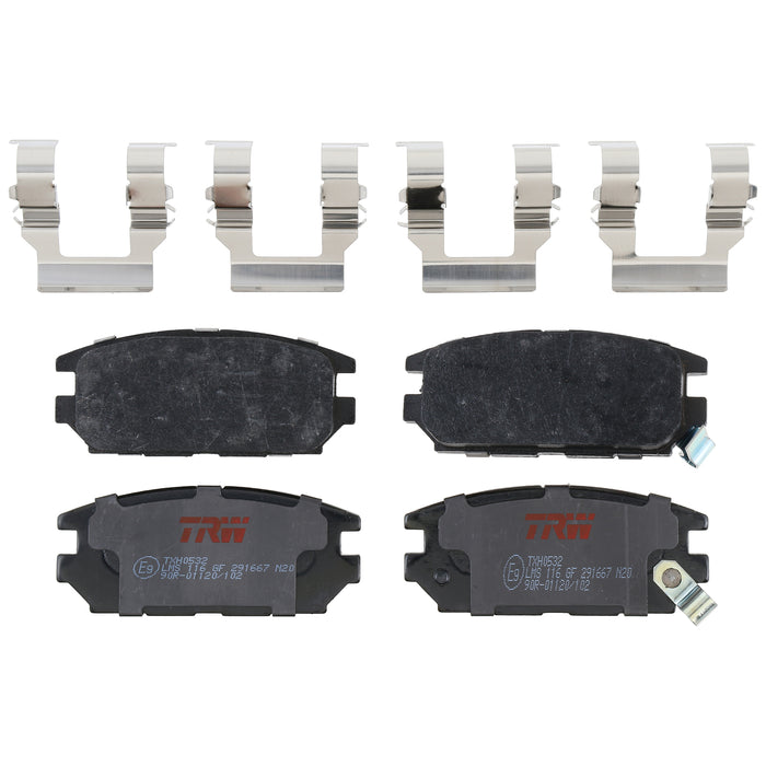 Rear Disc Brake Pad Set for Mitsubishi Eclipse 2006 - 2012 TRW Ultra TXH0532