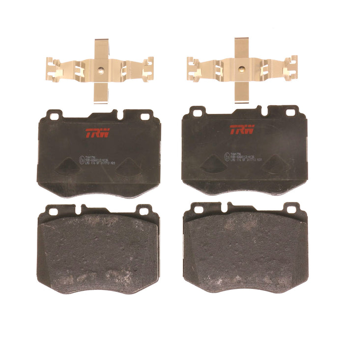 Front Disc Brake Pad Set for Mercedes-Benz C300 2015 - 2017 TRW Ultra TXH1796