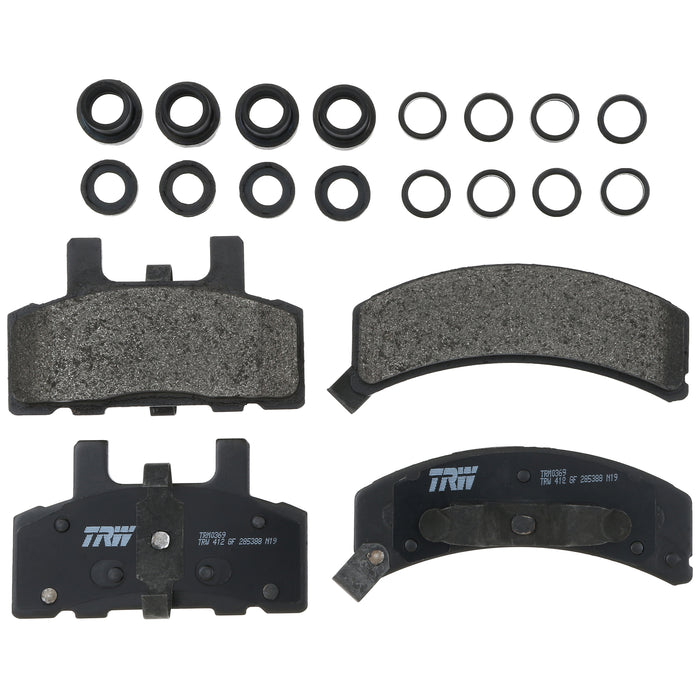 Front Disc Brake Pad Set for Chevrolet C1500 1988 - 1999 TRW Pro TRM0369