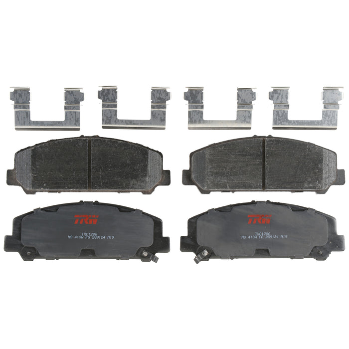 Front Disc Brake Pad Set for Nissan TITAN 2008 - 2015 TRW Ultra TXC1286