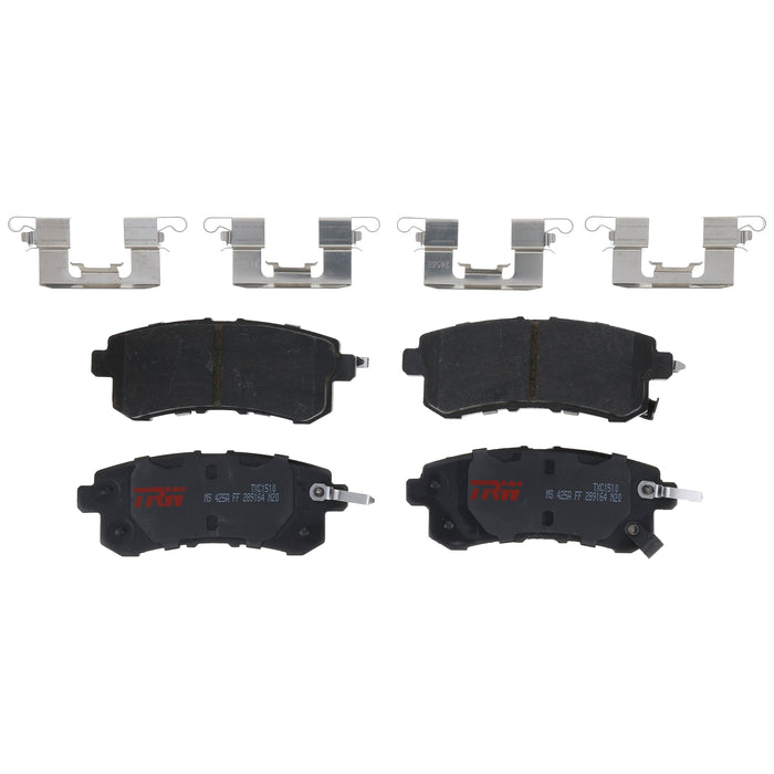 Rear Disc Brake Pad Set for Nissan Armada 2017 - 2023 TRW Ultra TXC1510