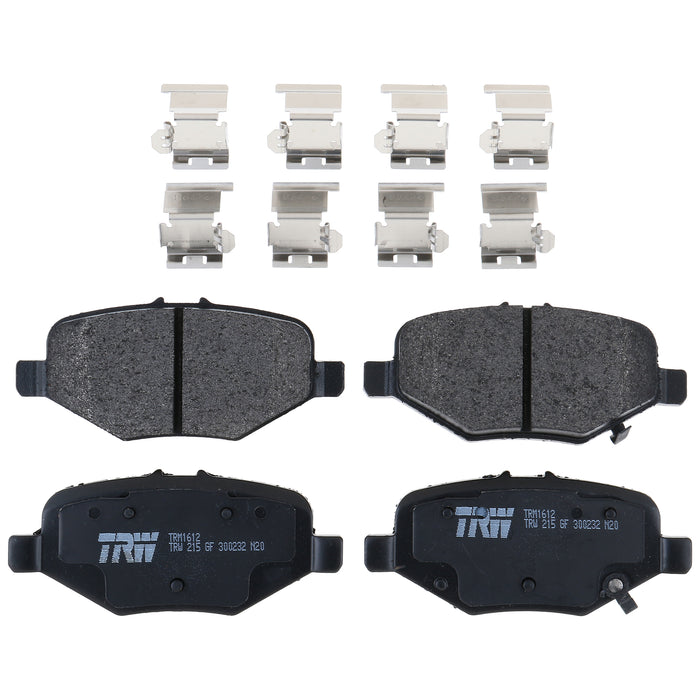 Rear Disc Brake Pad Set for Ford Explorer 2013 - 2014 TRW Pro TRM1612