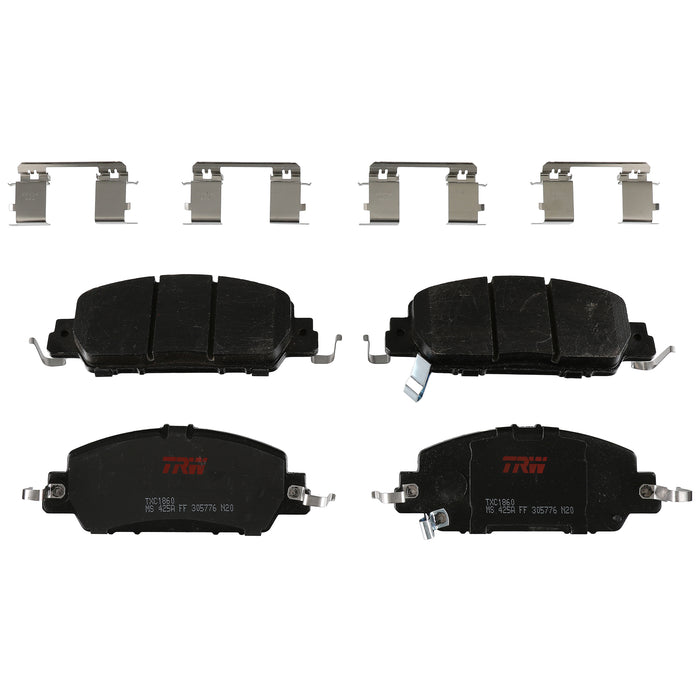 Front Disc Brake Pad Set for Honda Accord 2016 - 2017 TRW Ultra TXC1860