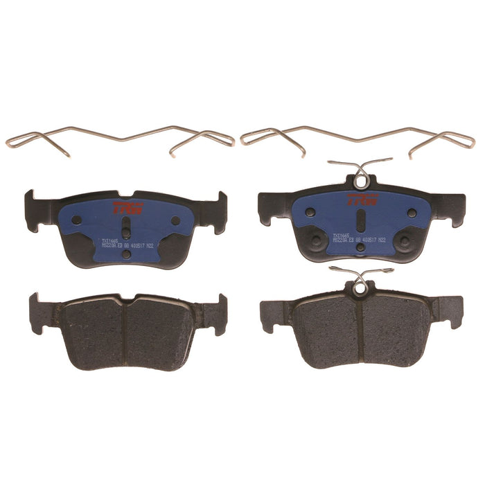Rear Disc Brake Pad Set for Ford Fusion 2013 - 2016 TRW Blue TXI1665