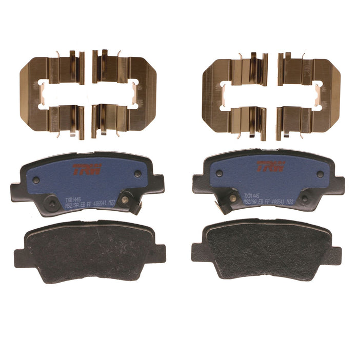 Rear Disc Brake Pad Set for Hyundai Sonata 2011 - 2015 TRW Blue TXD1445
