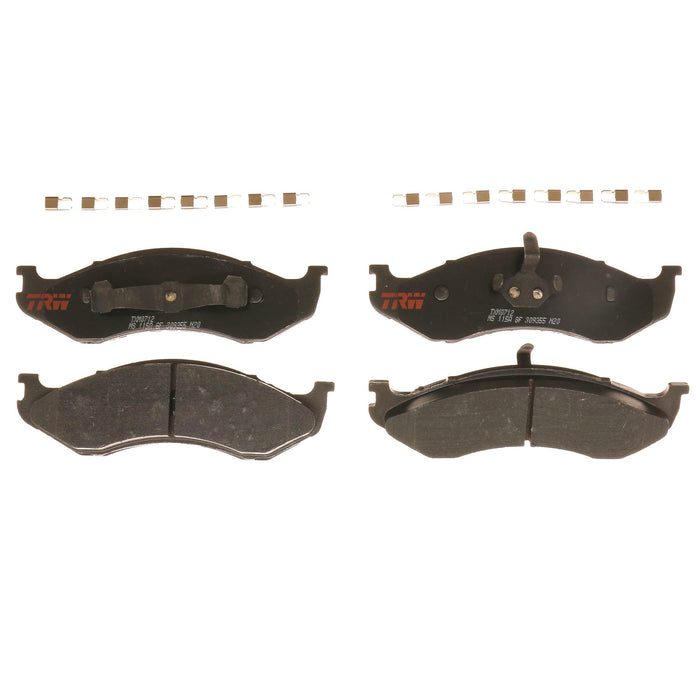 Front Disc Brake Pad Set for Jeep Wrangler 1997 - 2006 TRW Ultra TXM0712