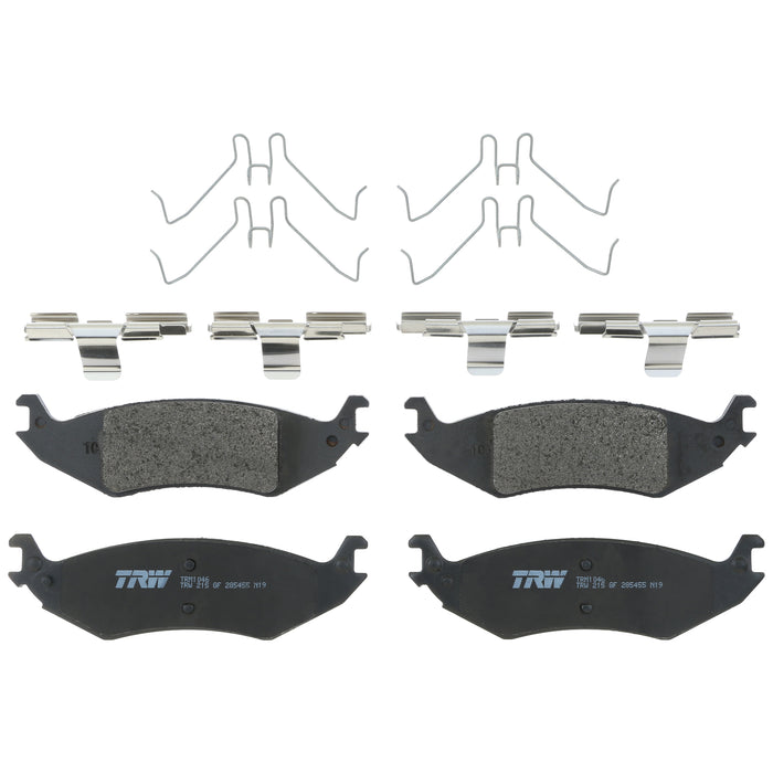 Rear Disc Brake Pad Set for Ford E-150 2004 - 2006 TRW Pro TRM1046