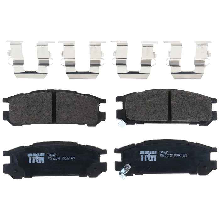 Rear Disc Brake Pad Set for Subaru Legacy 1990 - 1999 TRW Pro TRM0471